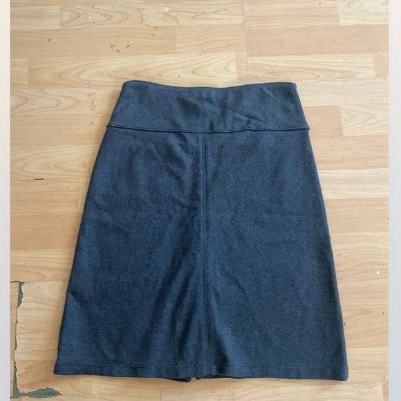 ATHLETA dark gray skirt size XS front zippers pleat Knee Length Athletic G19 - Picture 4 of 4